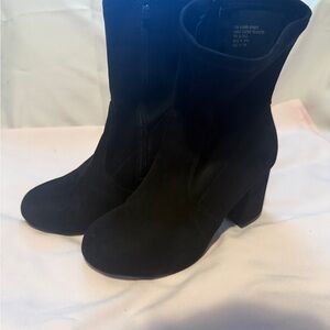 Torrid Black Heeled Boots with Block Heels